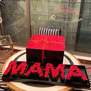 Grande Luxe MAMA Letter Rose Box for Mother's Day | Flower Shop in Islamabad | Gift Shop Islamabad