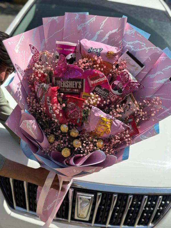 Luxury Mother’s Day chocolate and snack bouquet – premium gift by The LuvBox PK