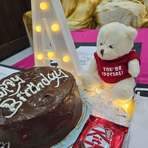 The LuvBox PK – 4-Sided Surprise Gift Box with Cake, Flowers, Teddy & Custom Message | Gift Shop Islamabad - Image 3