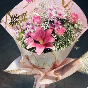 Best Mom Pink Rose Bouquet – Mother’s Day Flowers in Islamabad – Gift Shop Islamabad