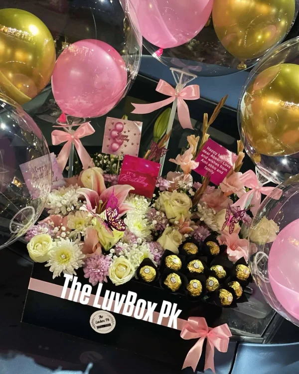 Birthday Delight Box – The LuvBox PK | Custom Balloons & Gifts – Gift Shop Islamabad - Image 2