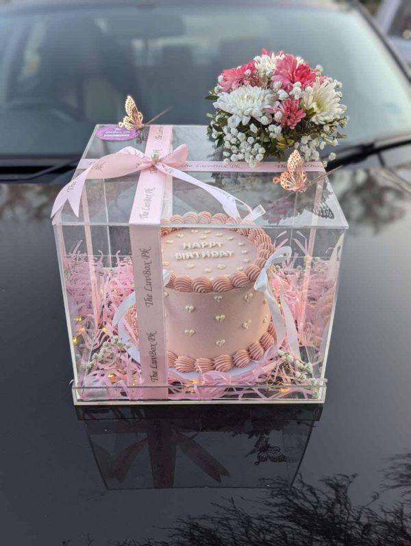 The LuvBox PK – Acrylic Cake & Cage Combo | Gift Shop Islamabad - Image 2