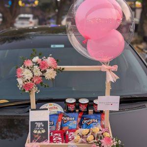 Get well soon wooden crate with premium snacks – thoughtful recovery gift by The LuvBox PK